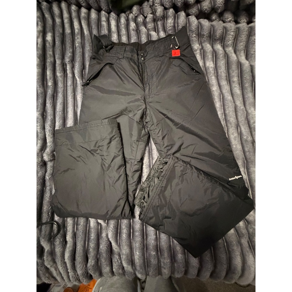 Outdoor Gear Mens Black Insulated Snow Pants Ski Snowboard Size Medium